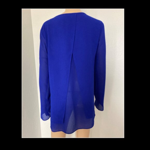 Michael Kors Blue Blouse Extra Large XL - Picture 2 of 4